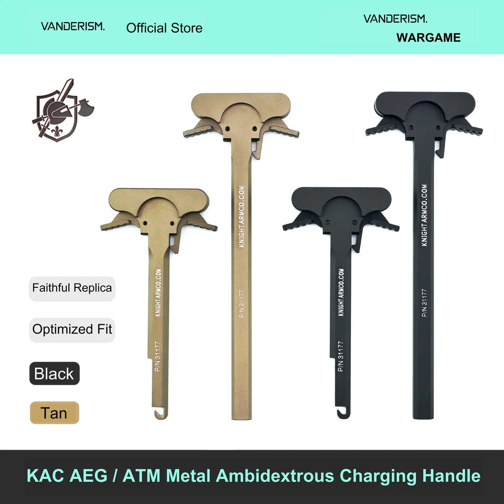 KAC Ambidextrous CNC Charging Handle for V2 and ATM (Pre-Order 50 Hari)