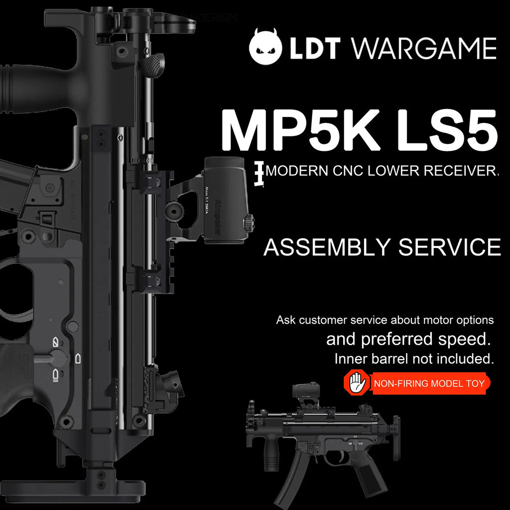 LDX MP5K Assembled Gel Blaster with LS5 Modernized Lower Receiver, Gen 2 LDX / 7075 3.0 Expert-Control Gearbox (Pre-Order 50 Hari)