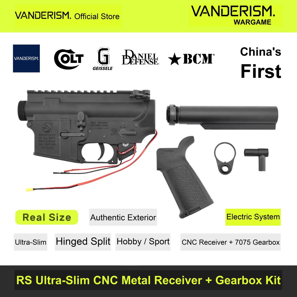 RS Slim Electric System Receiver and Split Gearbox Kit | Gel Blaster WGG WGB (Pre-Order 50 Hari)