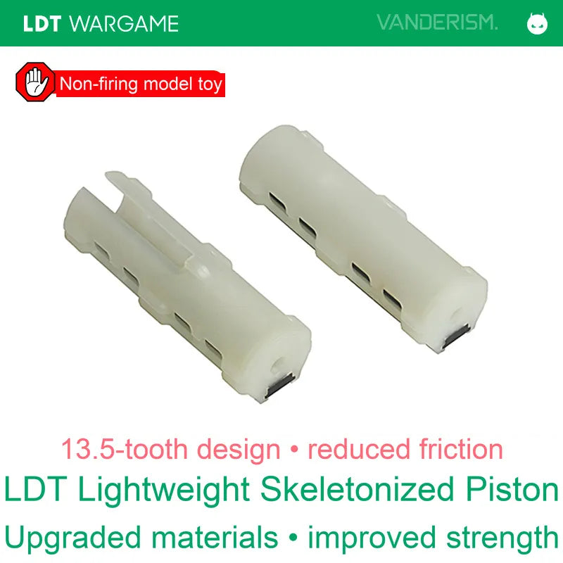LDT Skeletonized Low-Friction Piston with Lubrication Grooves, LDX V2 Blowback Compatible (Pre-Order 50 Hari)