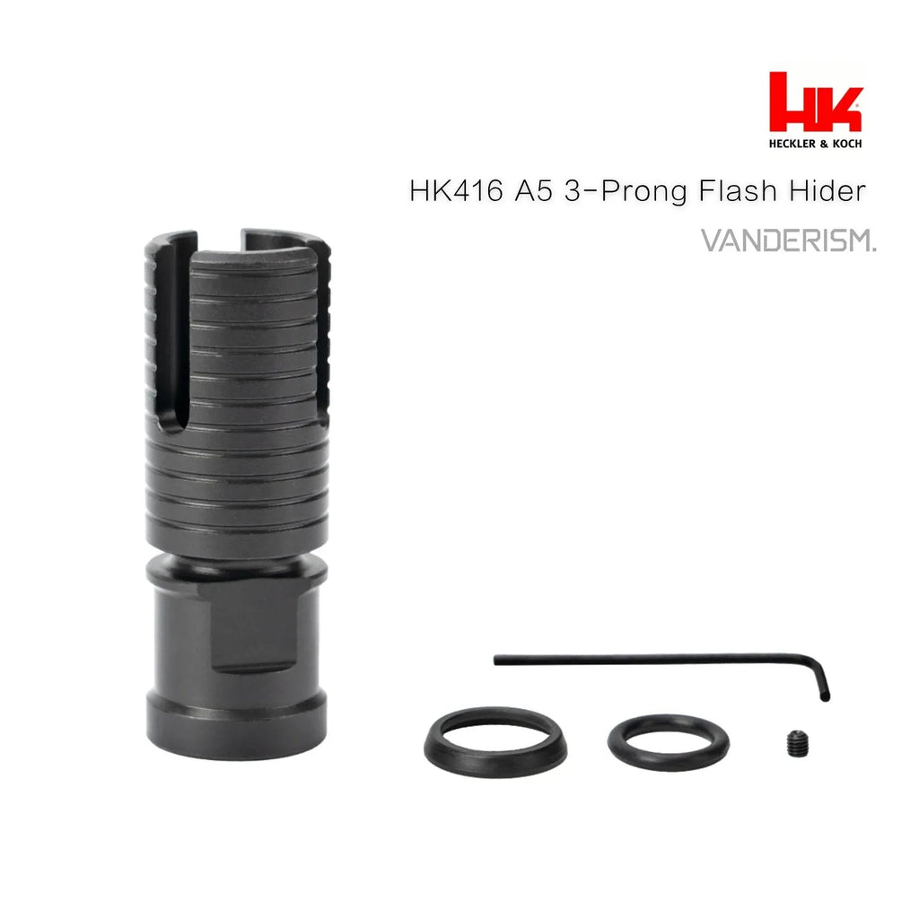 HK416 A5 Three Prong Steel Flash Hider (Pre-Order 50 Hari)