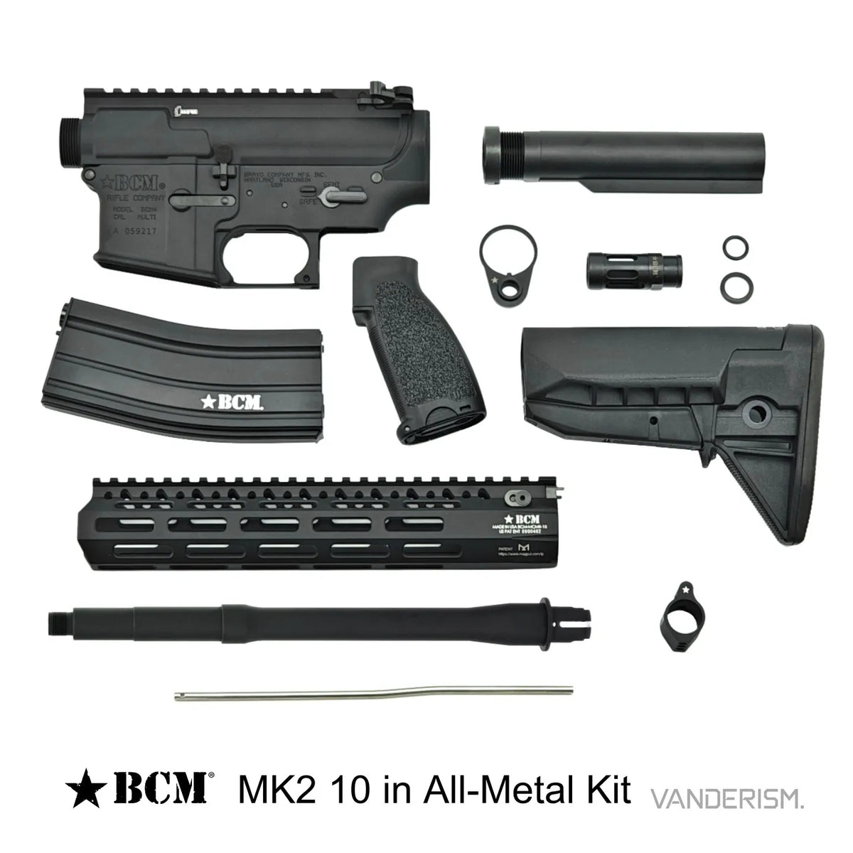 BCM MK2 Metal Receiver Kit | Gel Blaster WGG WGB (Pre-Order 50 Hari)