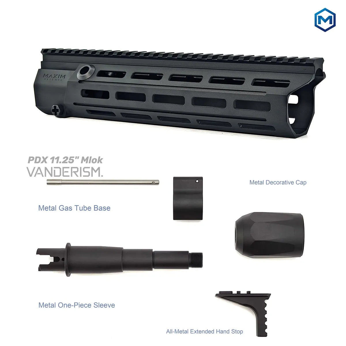 MAXIM DEFENSE PDX Metal Handguards | Gel Blaster WGG WGB Airsoft (Pre-Order 50 Hari)