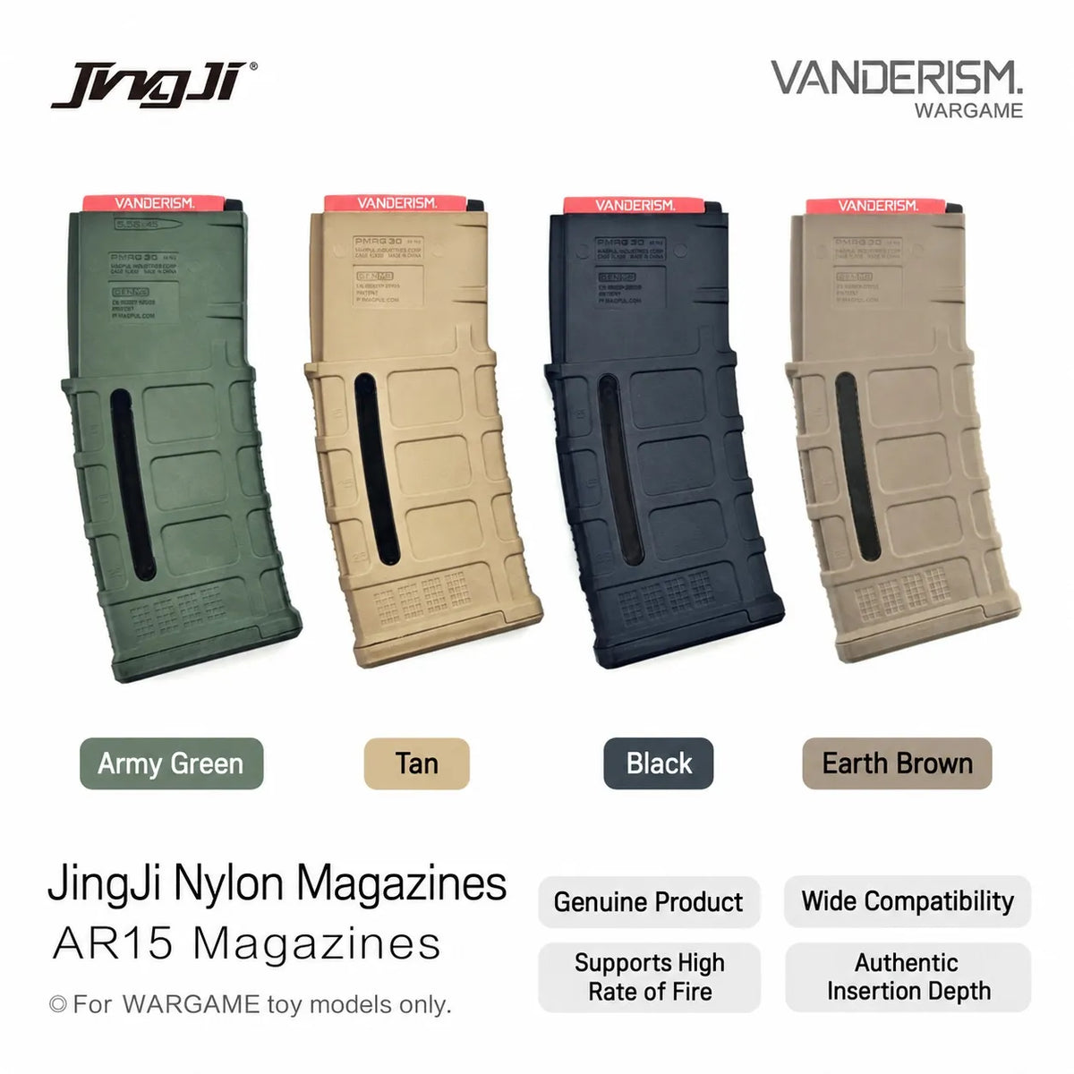 Jingji Nylon High Speed Magazines (Pre-Order 50 Hari)