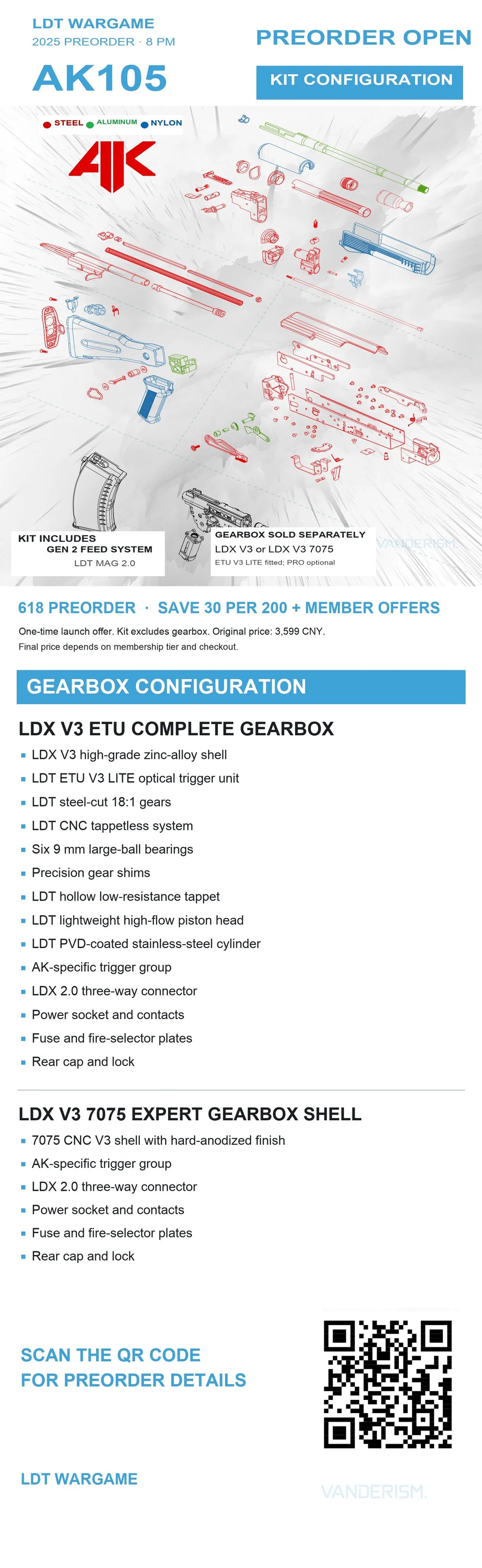 LDT AK105 Toy Model Kit (Pre-Order 50 Hari)