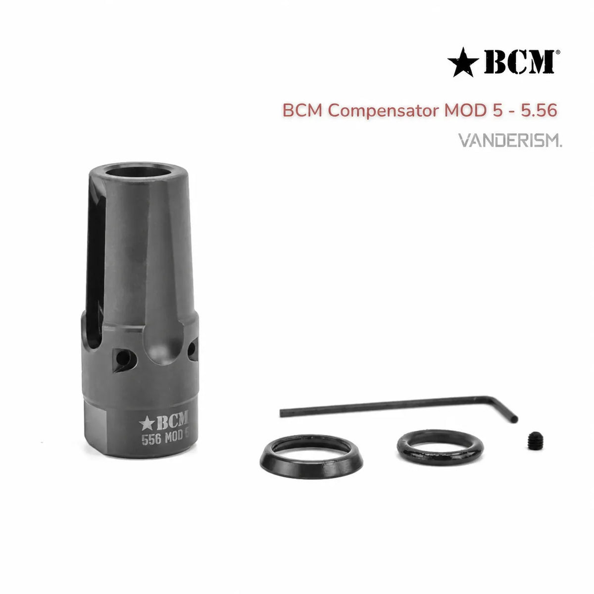 BCM MOD Steel Flash Hiders 14mm CCW | Gel Blaster WGG WGB Airsoft (Pre-Order 50 Hari)
