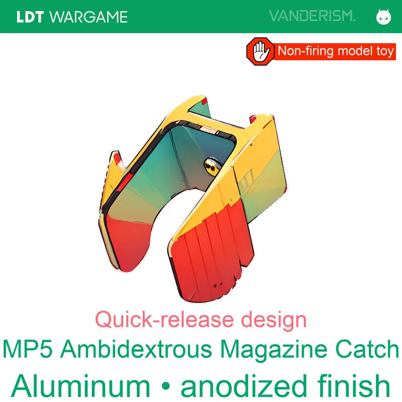 MP5 CNC Metal Ambidextrous Quick-Release Magazine Catch Button (Pre-Order 50 Hari)