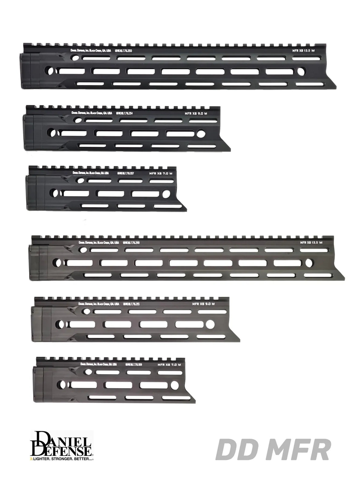 DD MFR Metal Handguards | Gel Blaster WGG WGB Airsoft (Pre-Order 50 Hari)