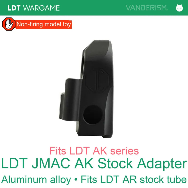 LDT JMAC-Style CNC Hard-Anodized AK Stock-Tube Adapter (Pre-Order 50 Hari)