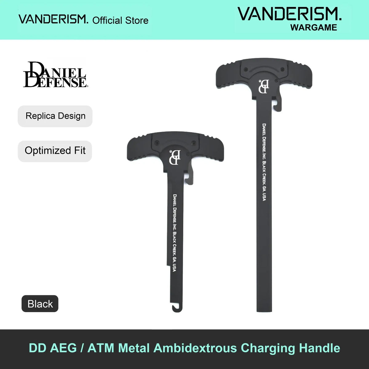 DD CNC Charging Handle for V2 and ATM | Gel Blaster WGG WGB (Pre-Order 50 Hari)
