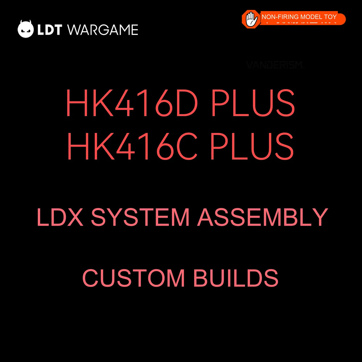 LDX HK416D Plus / HK416C Plus Assembled Gel Blaster with Gen 2 LDX Gearbox, from 4403 (Pre-Order 50 Hari)