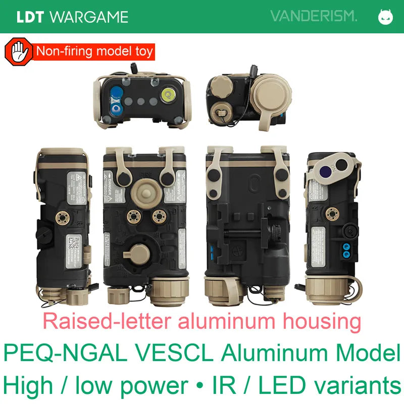PEQ-NGAL VESCL Aluminum Replica, High-Power / LR / LED Versions (Pre-Order 50 Hari)