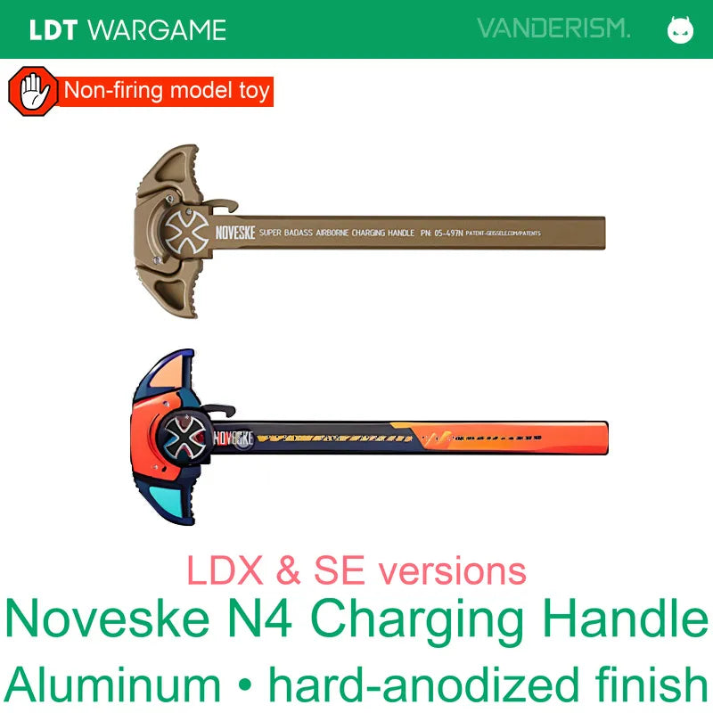 Noveske N4 Hard-Anodized Aluminum Model Charging Handle, LDX / SE (Pre-Order 50 Hari)