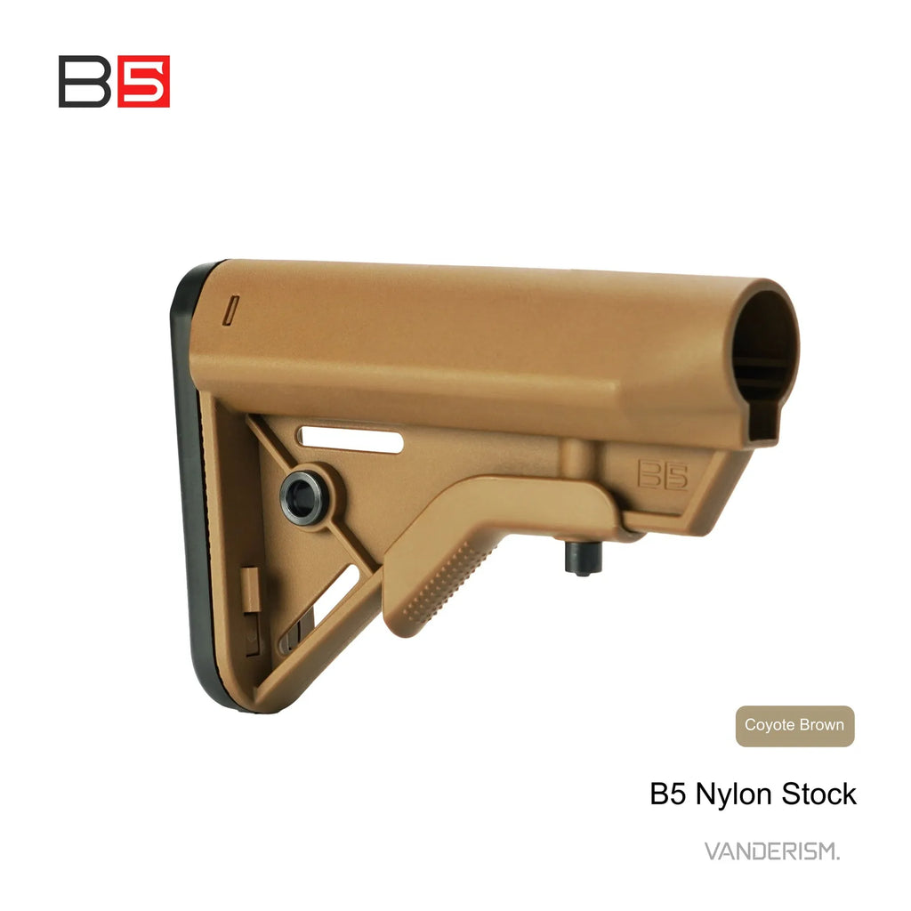 B5 BRAVO Nylon Stock | Gel Blaster WGG WGB Airsoft (Pre-Order 50 Hari)