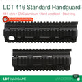 LDT 416plus Standard Replica Hard-Anodized Metal Handguard with Steel Threaded Ring (Pre-Order 50 Hari)