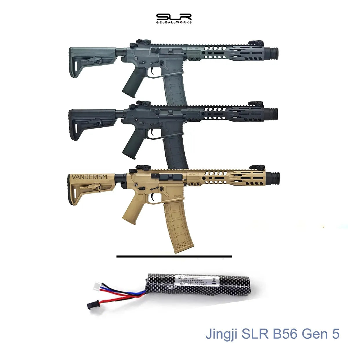 Jingji SLR B56 Gen 5 Gel Blaster with Electronic Fire Control (Pre-Order 50 Hari)