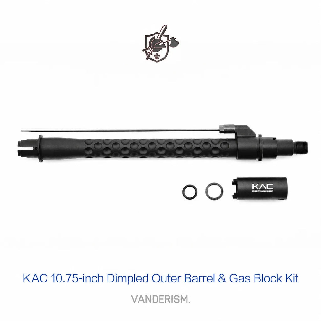 KAC Dimpled Outer Barrel and Gas Block Kit | Gel Blaster WGG WGB (Pre-Order 50 Hari)