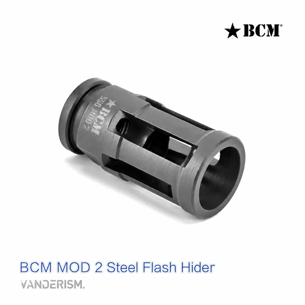 BCM MOD Steel Flash Hiders 14mm CCW | Gel Blaster WGG WGB Airsoft (Pre-Order 50 Hari)