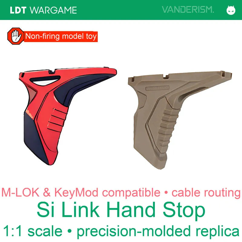 Si Link Replica Hand Stop with Cable Routing, MLOK / KEYMOD (Pre-Order 50 Hari)