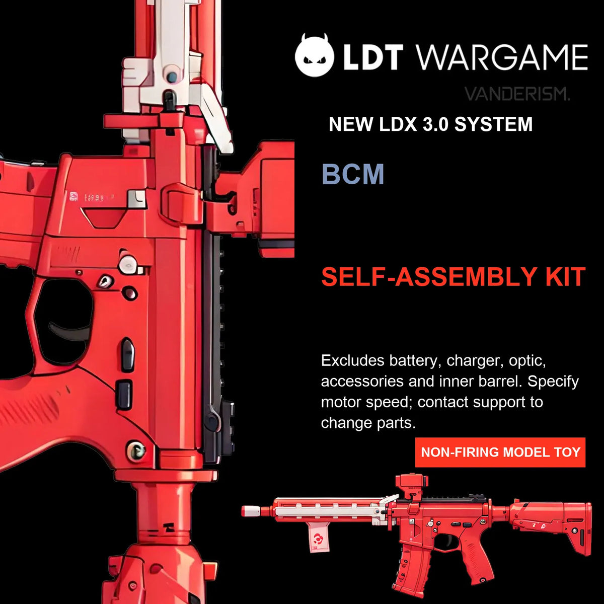 BCM Self-Assembly Toy Model Kit, LDX 3.0 / 7075 Electronic-Control Gearbox (Pre-Order 50 Hari)
