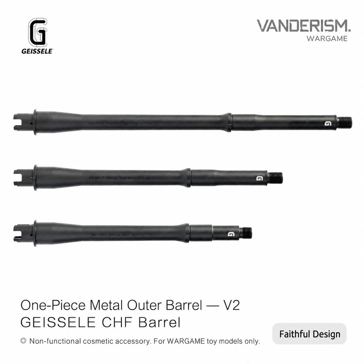 GEISSELE One Piece Outer Barrels for ATM | Gel Blaster WGG WGB (Pre-Order 50 Hari)
