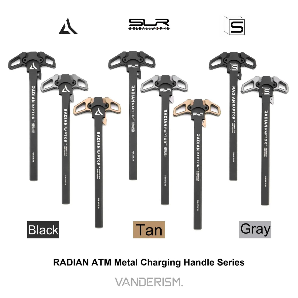 RADIAN SLR SAI Charging Handles for ATM | Gel Blaster WGG WGB (Pre-Order 50 Hari)