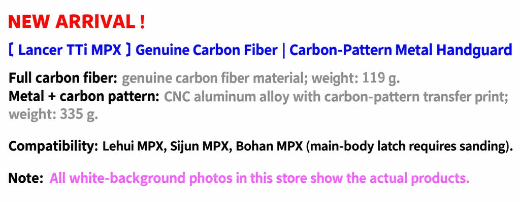 SIG MPX Carbon Fiber and Metal Handguards (Pre-Order 50 Hari)