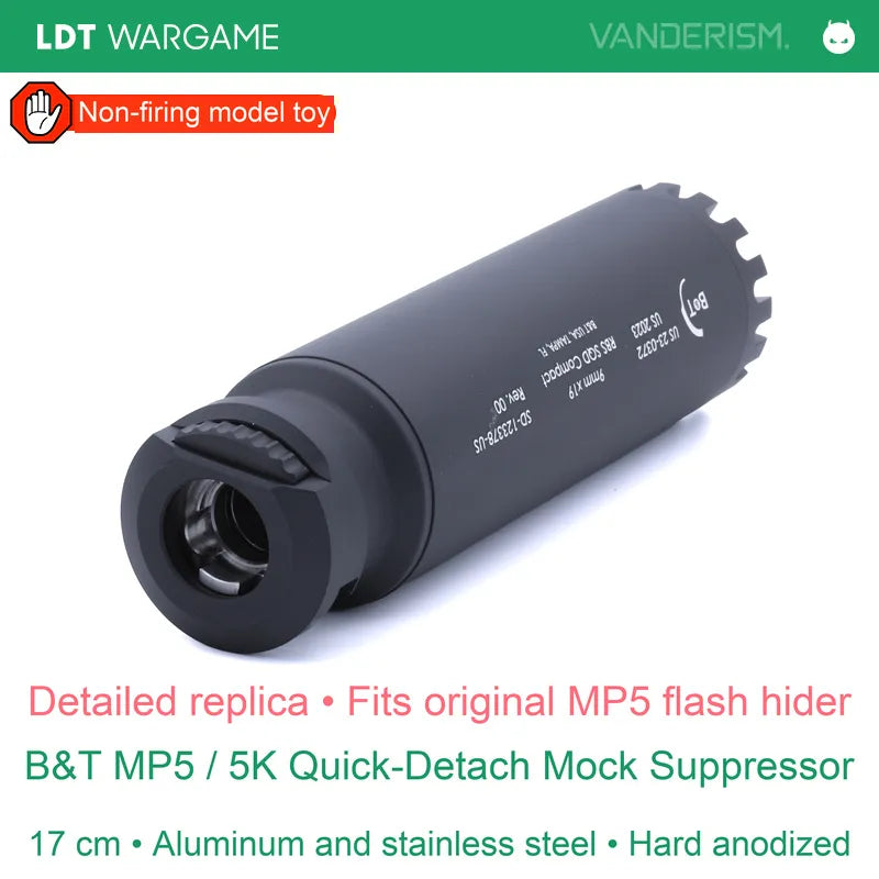 B&T MP5/MP5K Compact Quick-Detach Mock Suppressor (Pre-Order 50 Hari)