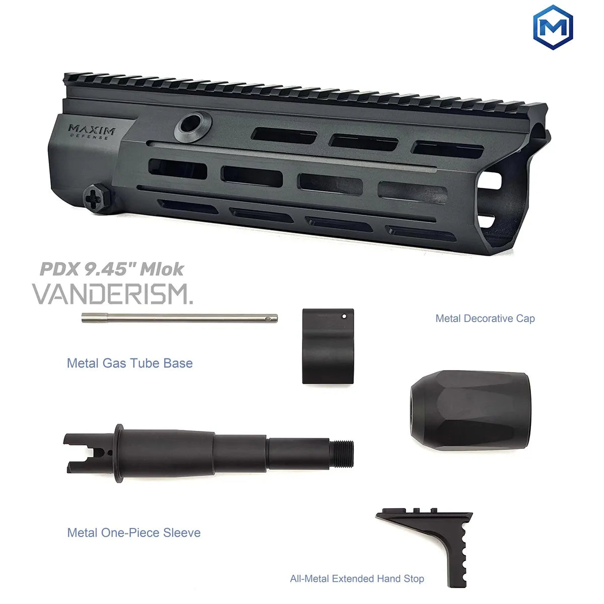 MAXIM DEFENSE PDX Metal Handguards | Gel Blaster WGG WGB Airsoft (Pre-Order 50 Hari)