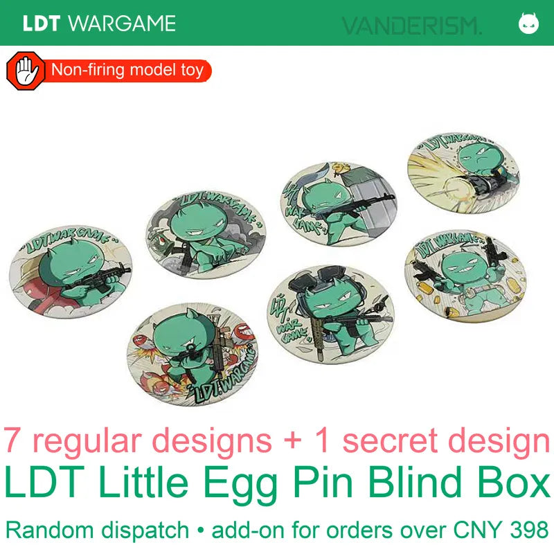 LDT Xiaodan Badge Blind Box, 7 Regular + 1 Hidden Double-Glitter Design; Random, ¥0 Member Redemption on Orders ≥¥398, Must Select Redemption (Pre-Order 50 Hari)