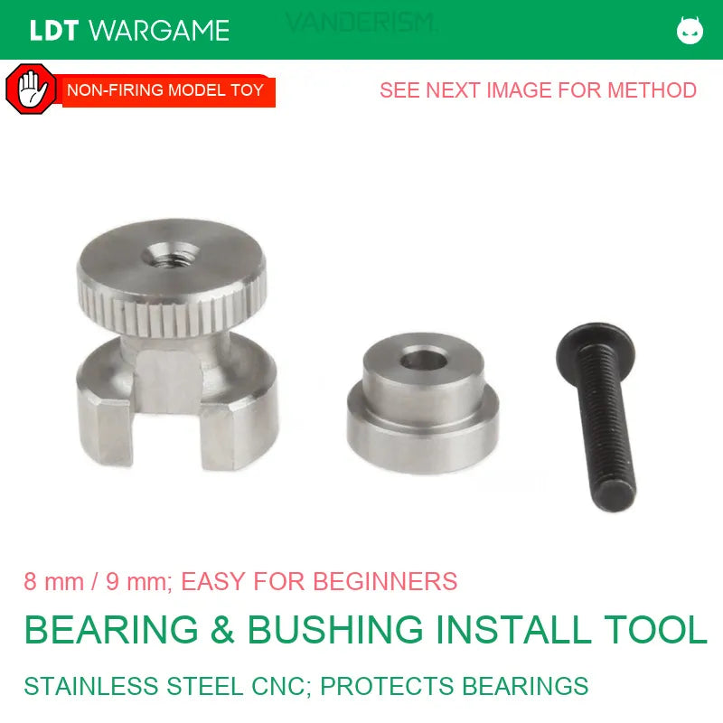 LDT 8 mm / 9 mm Bearing and Bushing Installation / Removal Tool (Pre-Order 50 Hari)