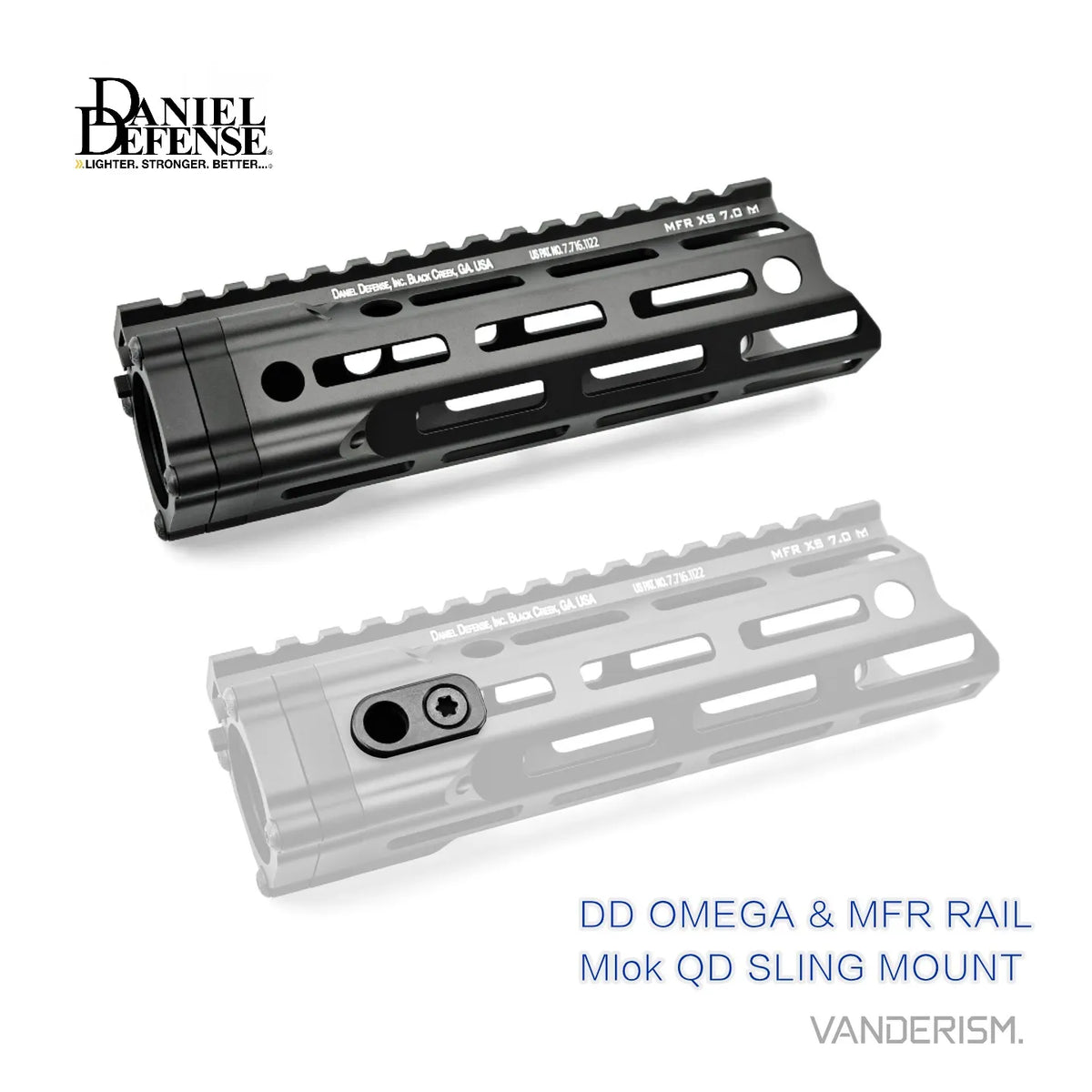 DD M LOK Steel QD Sling Mount (Pre-Order 50 Hari)