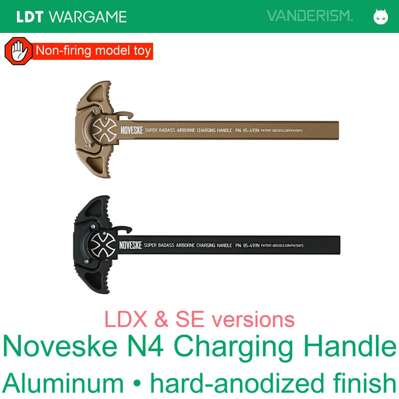 Noveske N4 Hard-Anodized Aluminum Model Charging Handle, LDX / SE (Pre-Order 50 Hari)