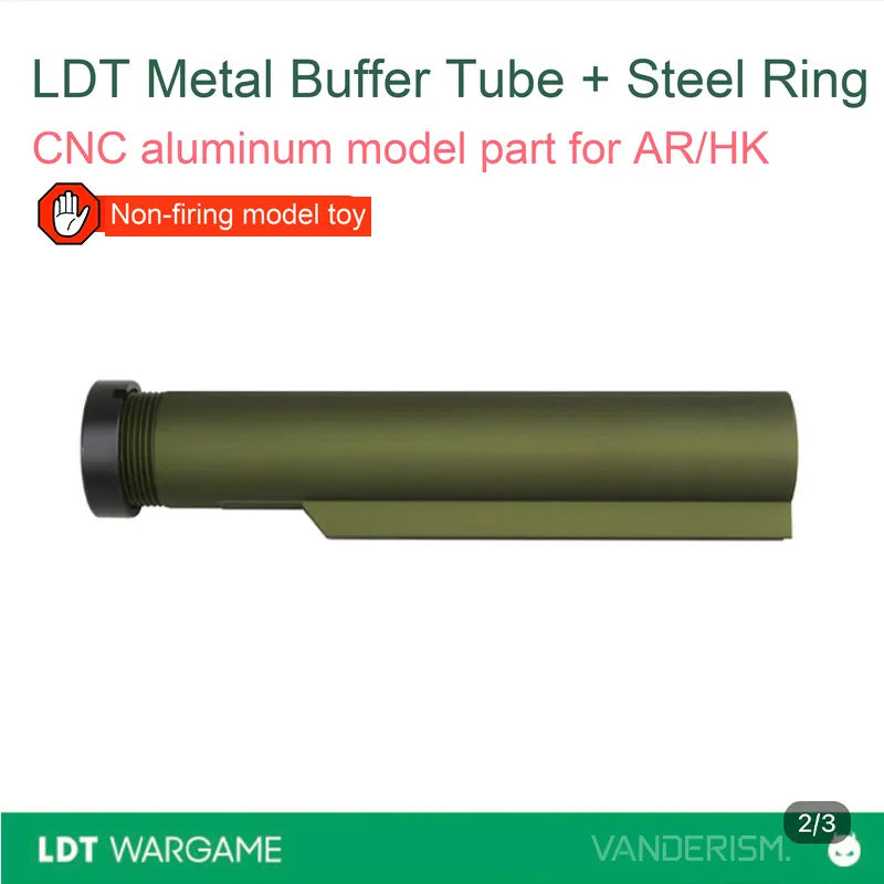 LDT Quick-Release Short-Tail Decorative Buffer Tube (Pre-Order 50 Hari)