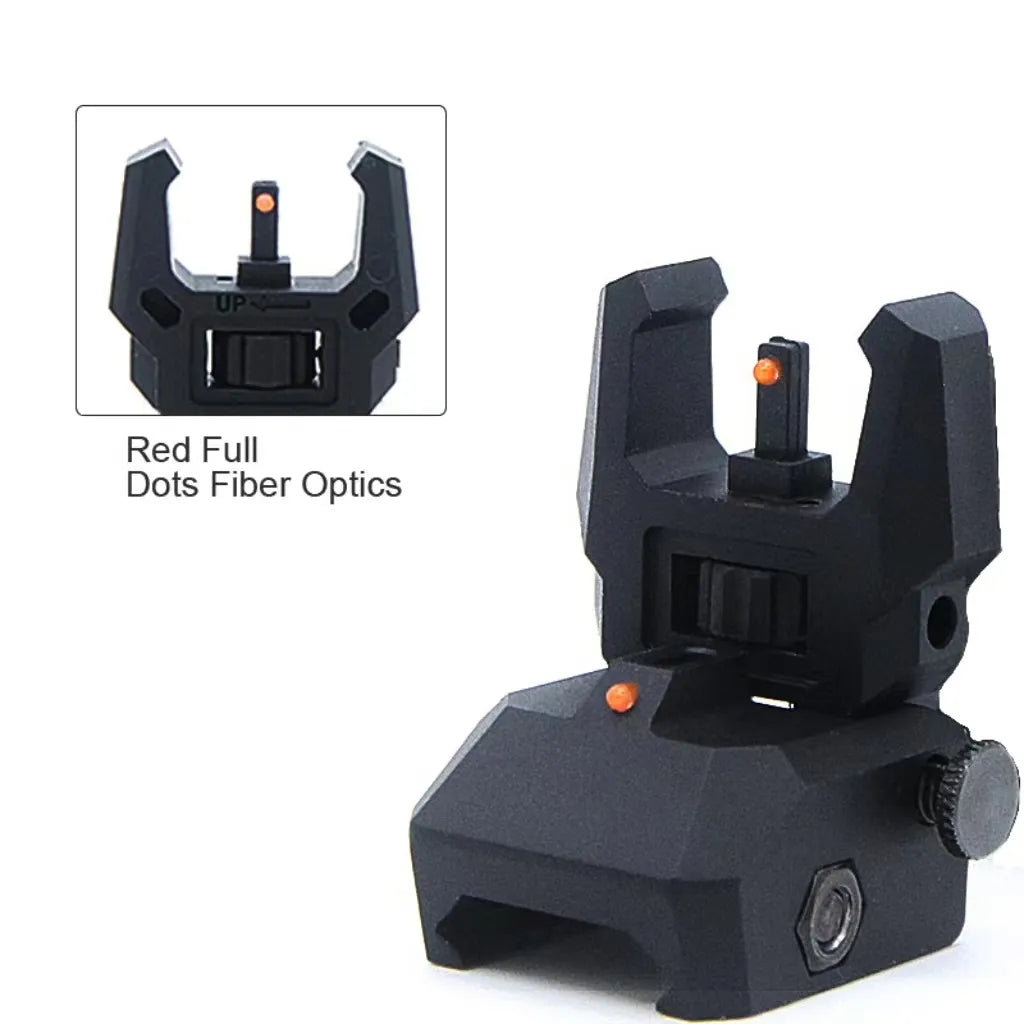MGPCQB ARMOR Glow Fiber Optic Flip Up Sights | Gel Blaster WGG WGB Airsoft (Pre-Order 50 Hari)