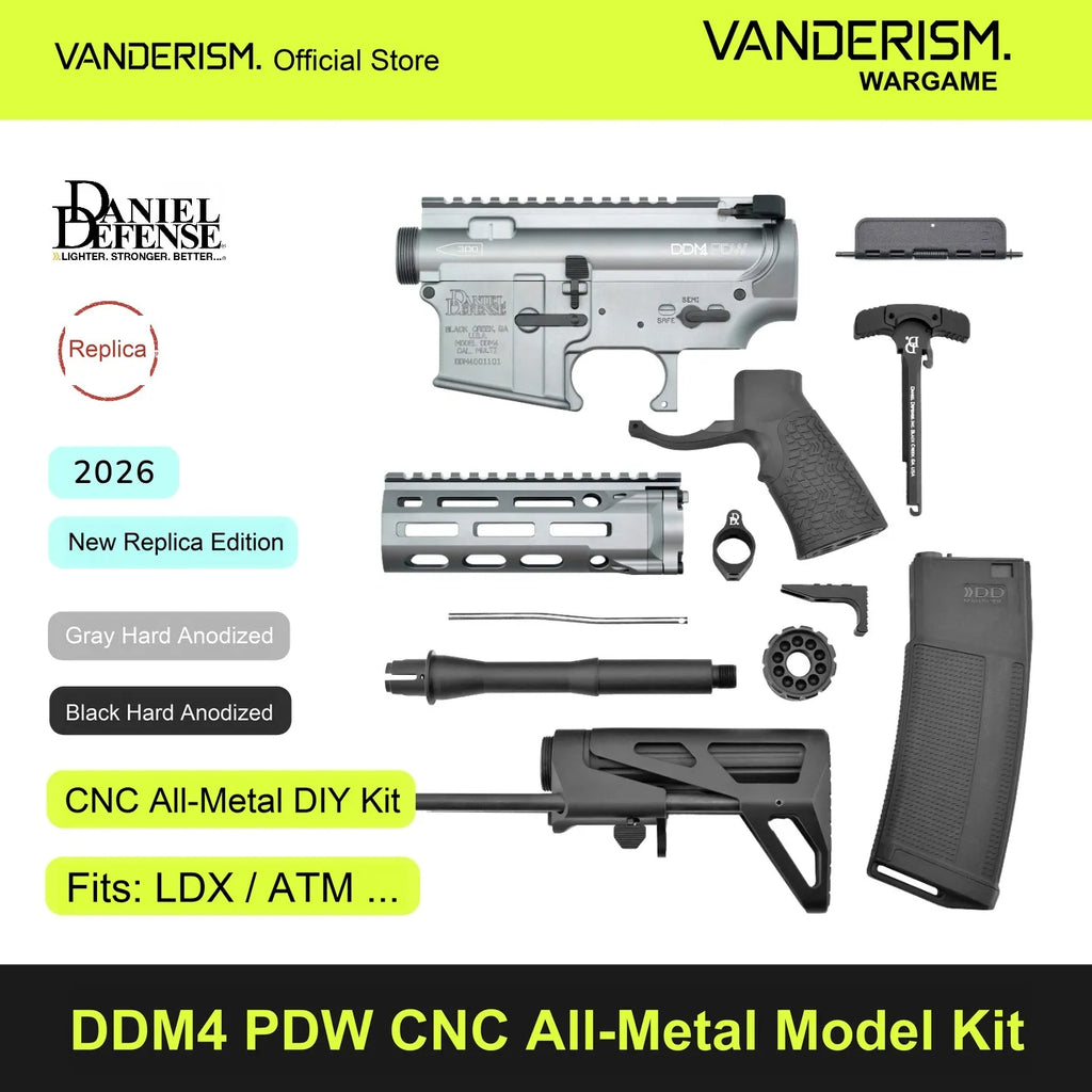 DDM4 PDW CNC Metal Body Kit | Gel Blaster WGG WGB (Pre-Order 50 Hari)