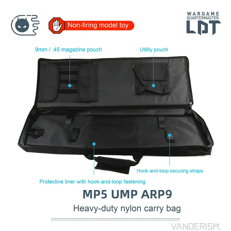LDT Nylon Toy-Model Carry Bag for MP5 / 9MM / UMP / ARP9 (Pre-Order 50 Hari)