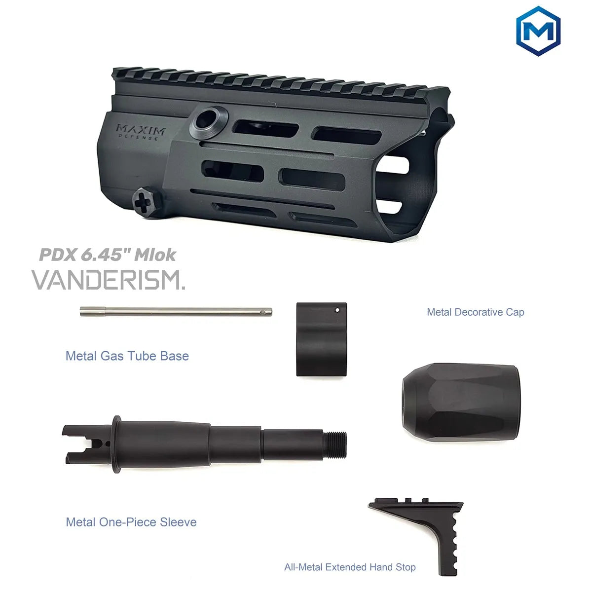 MAXIM DEFENSE PDX Metal Handguards | Gel Blaster WGG WGB Airsoft (Pre-Order 50 Hari)