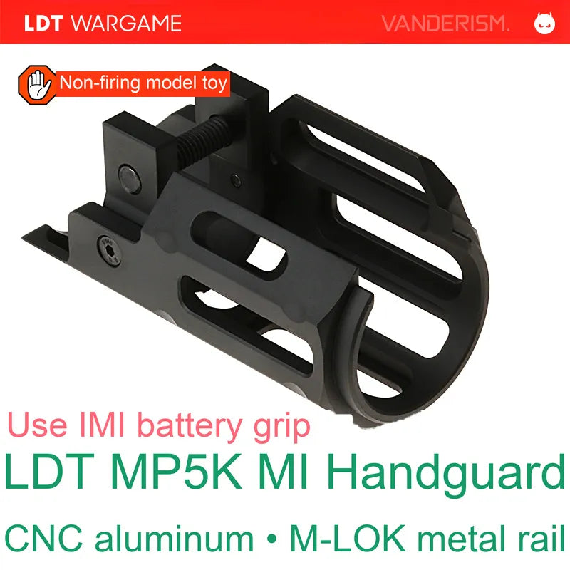 LDT MP5K MI CNC MLOK Handguard for Toy Models (Pre-Order 50 Hari)