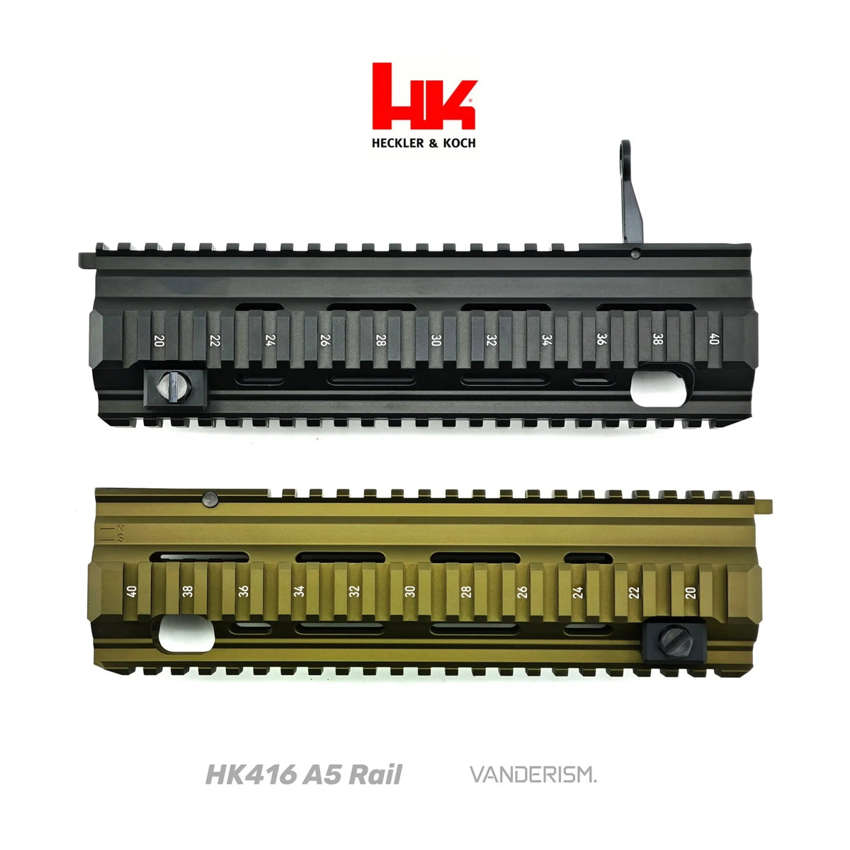 HK416 A5 Metal Handguard | Gel Blaster WGG WGB Airsoft (Pre-Order 50 Hari)