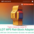 MP5 2.0 JMAC Replica CNC Hard-Anodized Rail-Stock Adapter (Pre-Order 50 Hari)