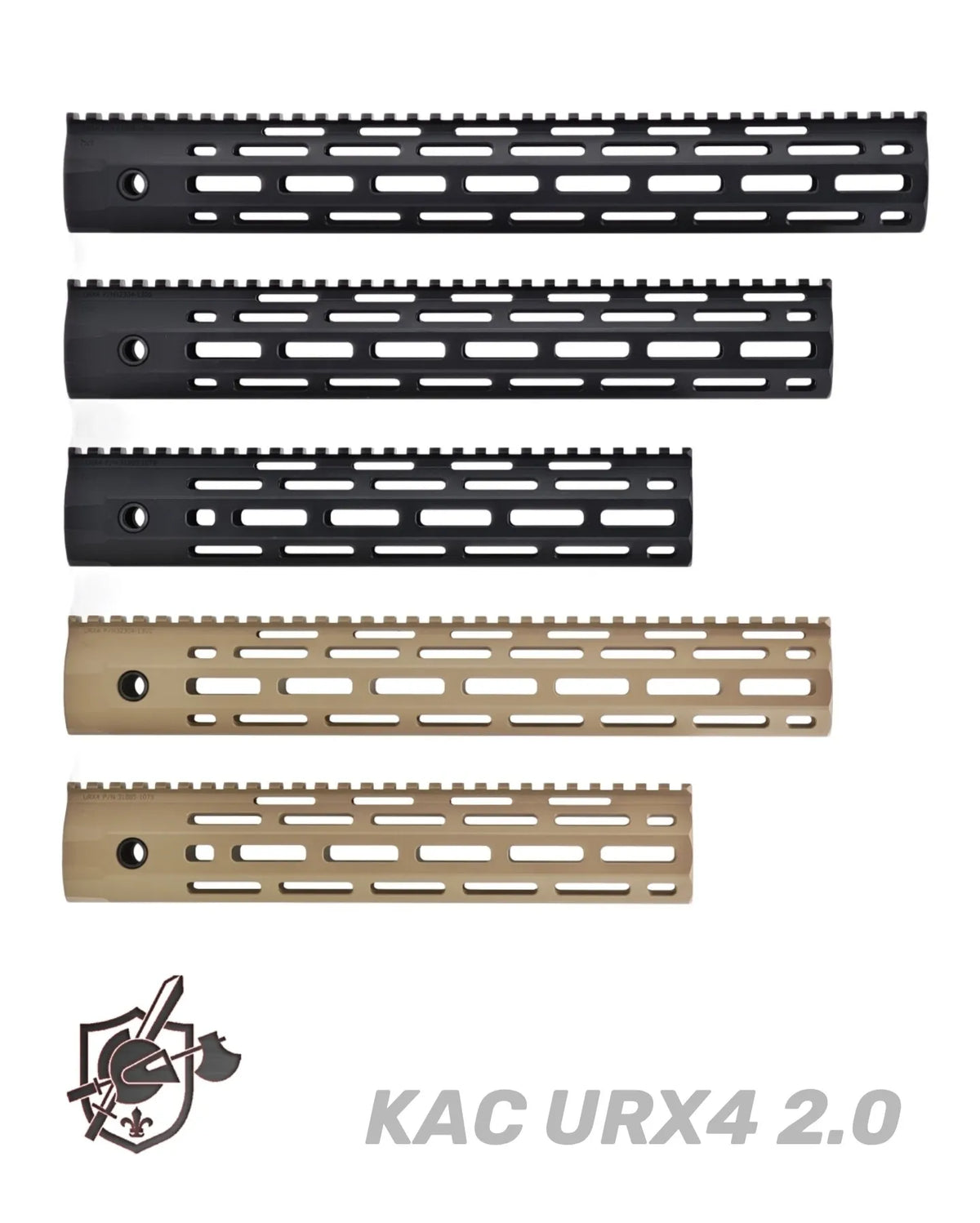 KAC URX4 V2 Metal Handguards | Gel Blaster WGG WGB Airsoft (Pre-Order 50 Hari)