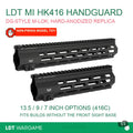 DG-Style MI for HK416 Hard-Anodized Replica Handguard, 7 / 9 / 13.5-inch (Pre-Order 50 Hari)