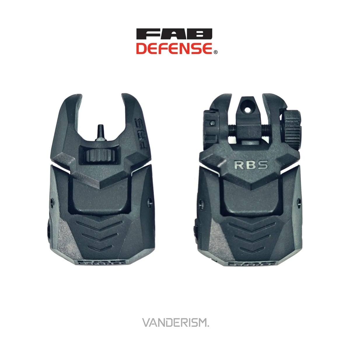 FAB DEFENSE Nylon and 45 Degree Offset Sights | Gel Blaster WGG WGB Airsoft (Pre-Order 50 Hari)