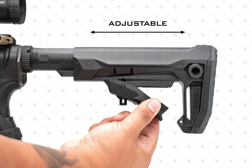 SI MOD2 Nylon Stock | Gel Blaster WGG WGB Airsoft (Pre-Order 50 Hari)