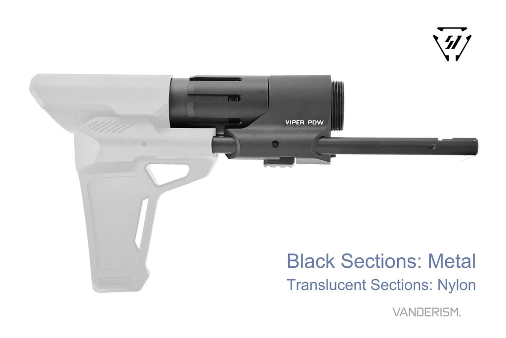 SI Gen 2 Viper Telescoping Metal Stock | Gel Blaster WGG WGB Airsoft (Pre-Order 50 Hari)