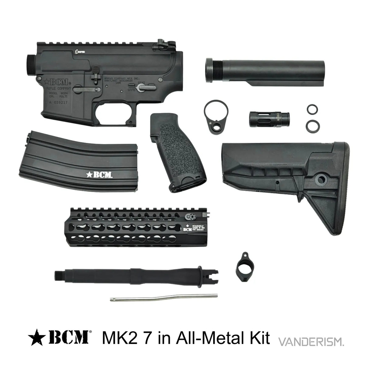BCM MK2 Metal Receiver Kit | Gel Blaster WGG WGB (Pre-Order 50 Hari)
