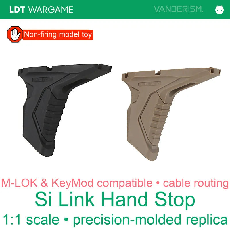 Si Link Replica Hand Stop with Cable Routing, MLOK / KEYMOD (Pre-Order 50 Hari)