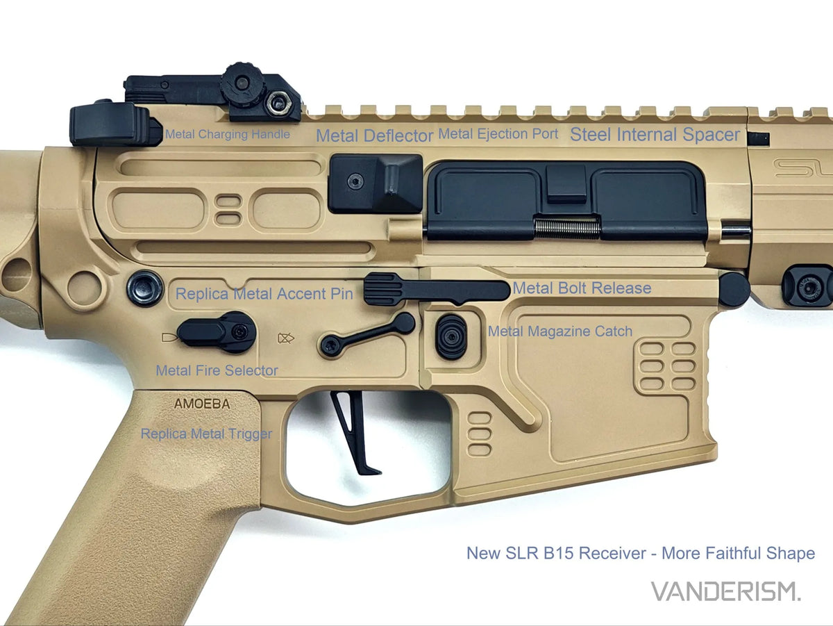 Jingji SLR B15 Gen 4 Nylon Receiver and Gearbox | Gel Blaster WGG WGB (Pre-Order 50 Hari)