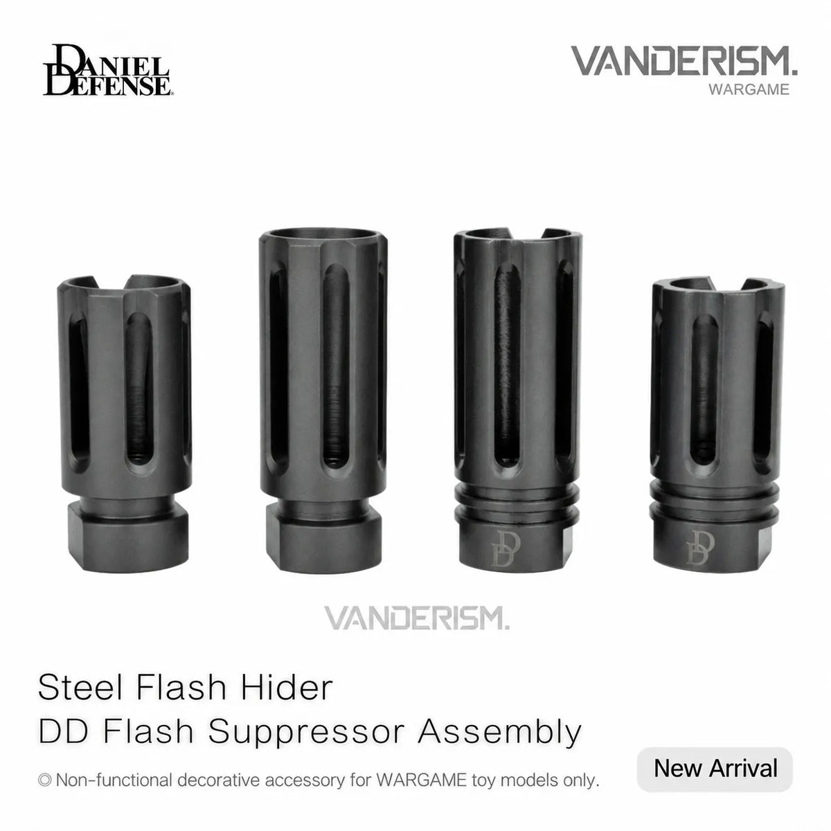 DD Steel Flash Suppressor Assembly | Gel Blaster WGG WGB (Pre-Order 50 Hari)